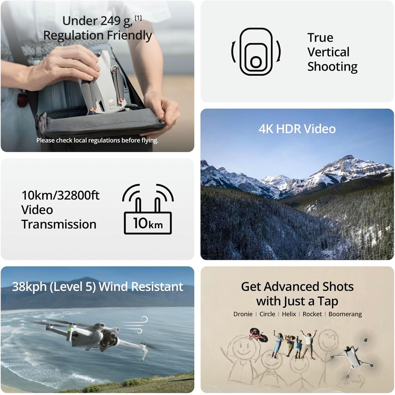 โดรน DJI Mini 3 / Mini 4K / Ma - Drone Gimbal 3 Axis บทวิจารณ์และราคา