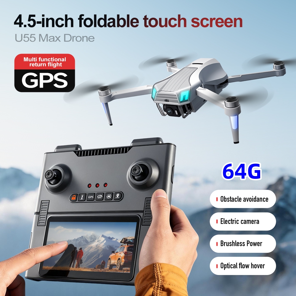 โดรน NCZOBOE U55 ระดับมืออาชีพ - Drone Gimbal 3 Axis บทวิจารณ์และราคา