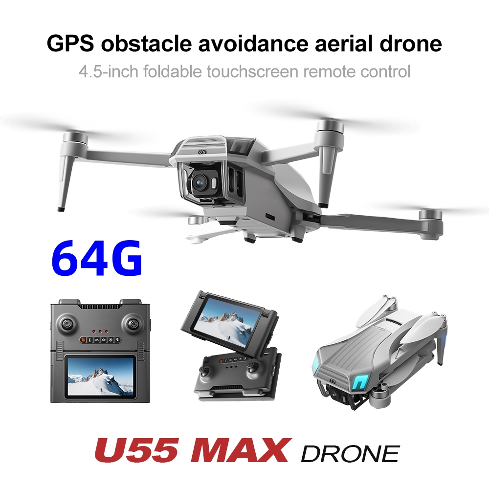 NCZOBOE U55 โดรน GPS พร้อมรีโม - Drone Gimbal 3 Axis บทวิจารณ์และราคา