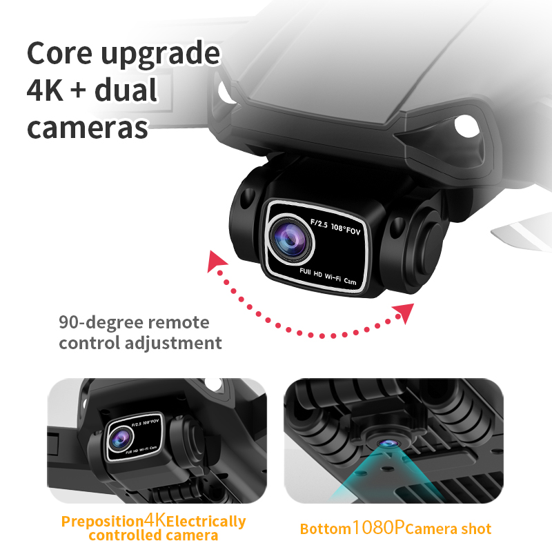 โดรน L900 Plus 4K ระดับมืออาชี - Drone Gimbal Brushless บทวิจารณ์และราคา